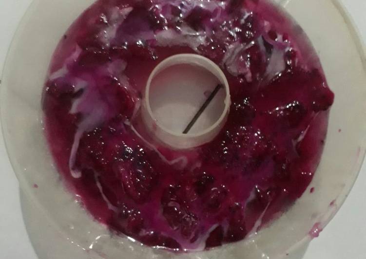 Pudding buah naga Nutrijell