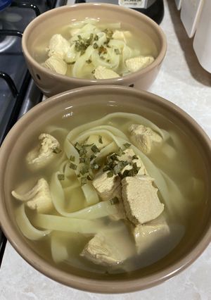 Una foto de Sopita Pollopasta