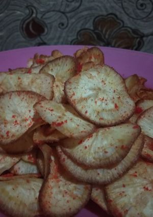 Foto resep Kripik singkong balado renyah menggoda
