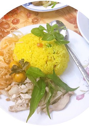 Hình của món Cơm gà Hội An.