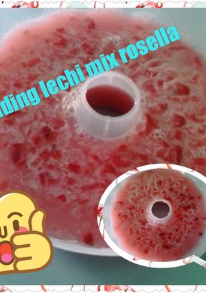 Foto resep Puding lechi mix rosella