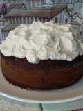 Torta al cacao e birra stout con crema dolce al formaggio