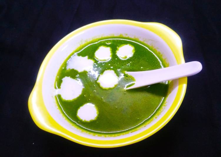 Easiest Way to Prepare Quick Cream of Spinach Soup