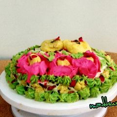 A picture of Rasmalai cake.