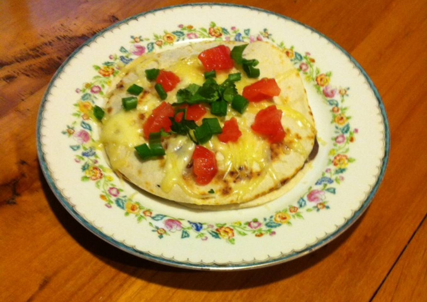 Quesadillas de frijoles con carne