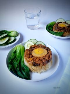 Foto resep Nasi Tim Ayam Jamur
