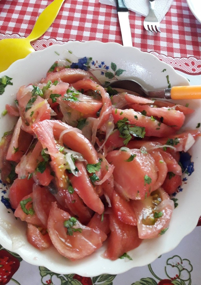 Una foto de Ensalada a la chilena
