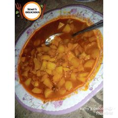 A picture of Potato soup/porredge.