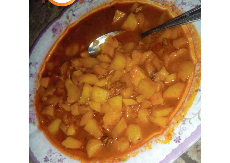 Simple Way to Prepare Homemade Potato soup/porredge