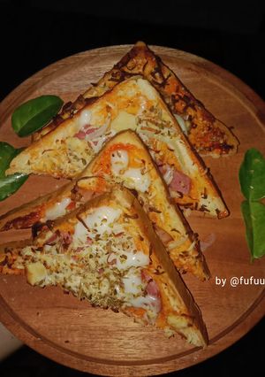 Foto resep 1) PIZZA ROTI