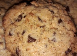 Une photo de Cookies pépites de chocolat, pralin