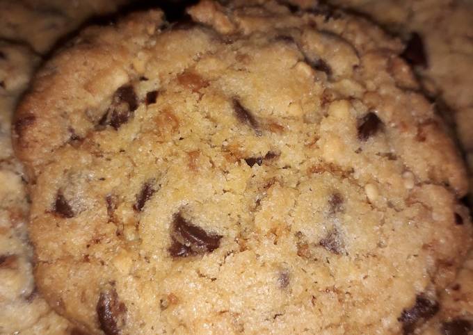 Recette Appétissante Cookies pépites de chocolat, pralin