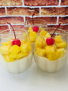 Una foto de Mousse de Quinua y Piña 🍍🎄