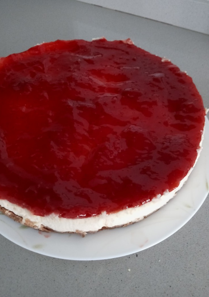 Una foto de Cheesecake o tarta de queso al horno