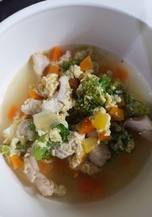 Foto resep Sup Ayam Telur Jahe MPASI 10+