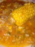 Sopa de humita con municiones