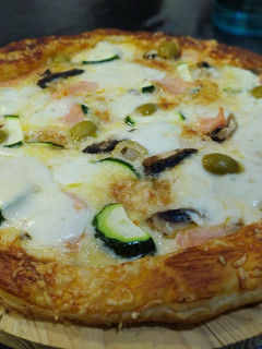 Una foto de Pizza casera