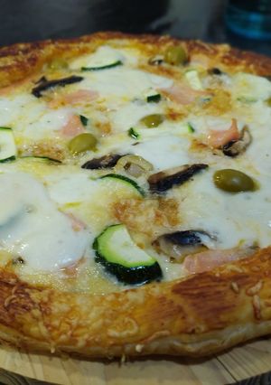 Una foto de Pizza casera