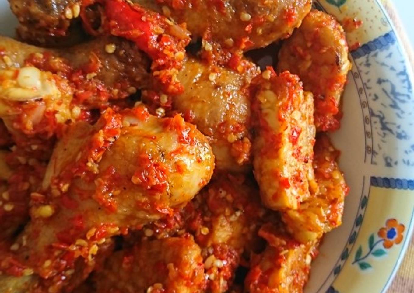 Ayam Tempe Goreng Balado