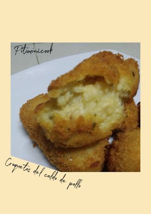 Una foto de Croquetas del caldo de Pollo