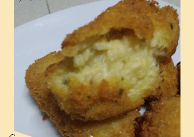 Croquetas del caldo de Pollo