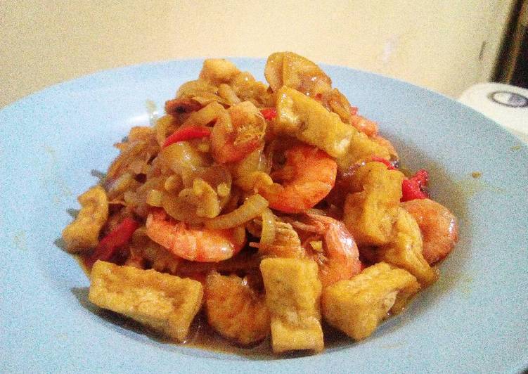 Udang Tahu Saos Tiram