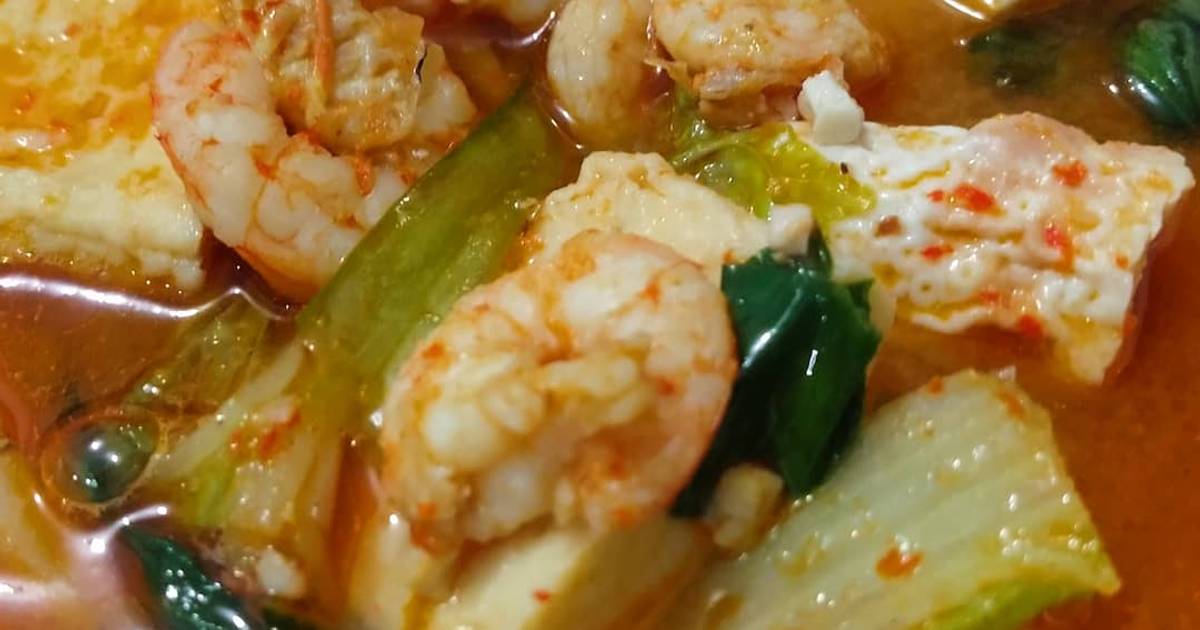 Resep Steamboat Tomyam Udang Enak Dan Mudah Cookpad