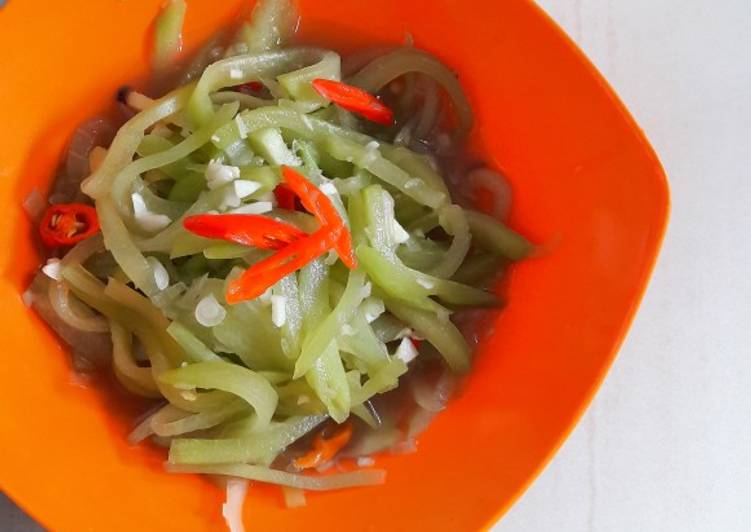 Proses memasak Sayur Manisa/ Tumis Labu Siam yang Enak