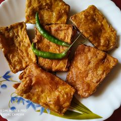 A picture of Crispy brinjal chips.