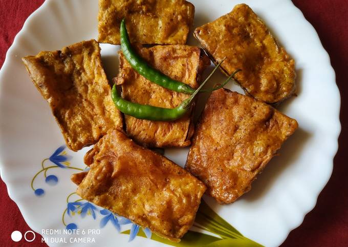 Crispy brinjal chips