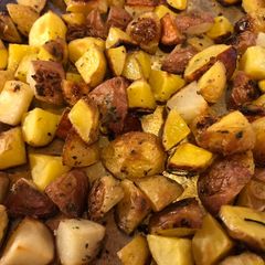 Oven roasted red potatoes A picture of Oven roasted red potatoes.