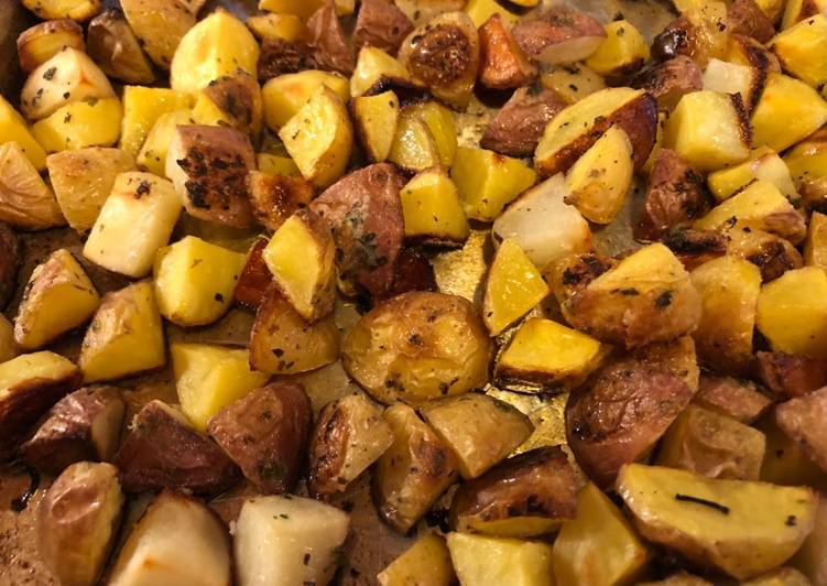 Recipe of Quick Oven roasted red potatoes