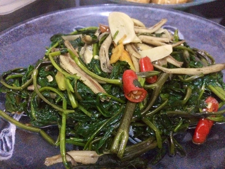 Cara Mudah Membuat Resep Ca kangkung teri jengki yang Lezat Sekali Anti Ribet, Lezat Sekali
