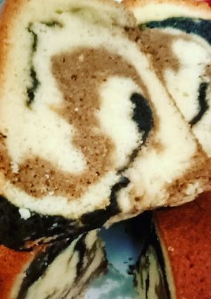 Foto resep Marmer cake / bolu macan by @dapurAmi