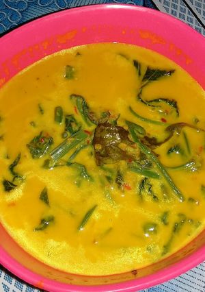 Foto resep Santan daun labu