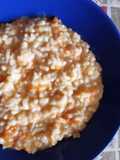 Risotto con zucca e robiola