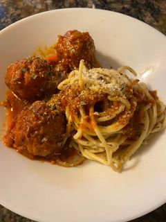 Foto resep Spagetti meatballs with vodka sauce