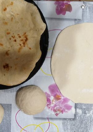 O poză a rețetei Pitta grecească sau lipie grecească.