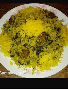عکسی از دستور دمی اسفناج باگوشت قلقلی🌺