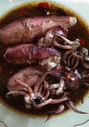 Foto resep Cumi kuah hitam