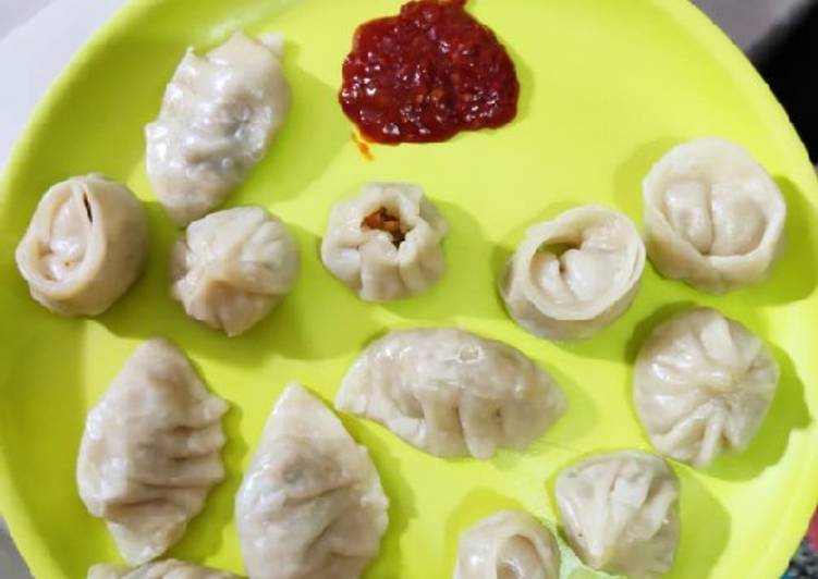 Easiest Way to Prepare Appetizing Momos with momos chutney Cooking Basics for Newbies
