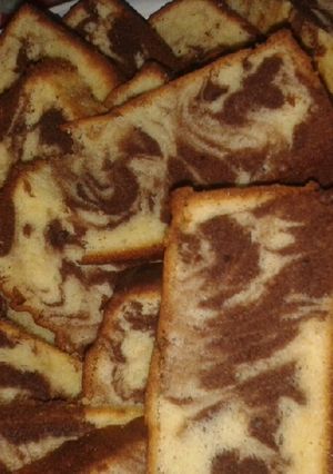 Foto resep Cake marmer sehat tanpa pengembang dan pelembut