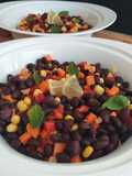 Ensalada de frijoles negros