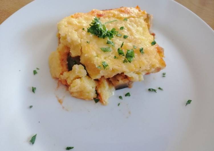 Recipe of Award-winning Eggplant and mushroom polenta bake