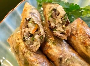 Hình của món Chả giò bắp (nem ngô nếp).