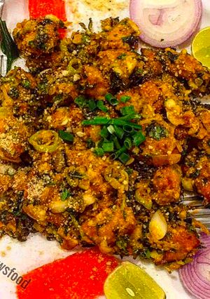 A picture of Ginger Garlic Chicken chukka.