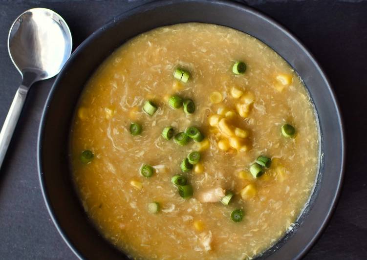 Tasty And Delicious of Chicken and Sweetcorn Soup
