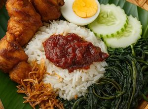 Gambar Nasi Lemak Kangkung