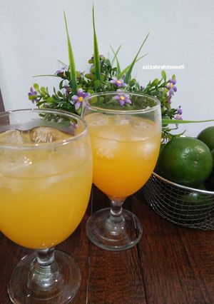 Foto resep Es jeruk peras