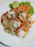 ยำวุ้นเส้นใส่กุ้ง